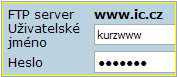Přihlášení k FTP - doména ic.cz
